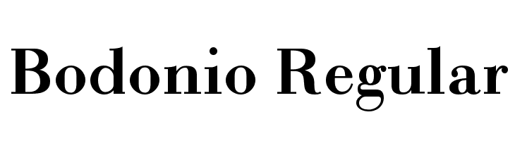 Bodonio Regular Font