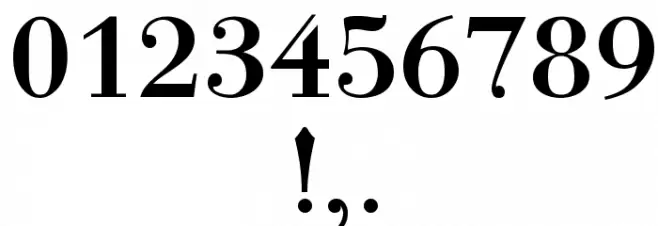 Bodonio Regular Font OTHER CHARS