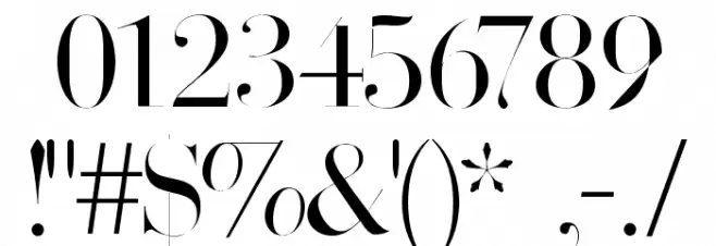 BodonisBulemy Font OTHER CHARS