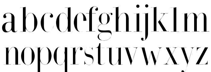 BodonisBulemy Font LOWERCASE