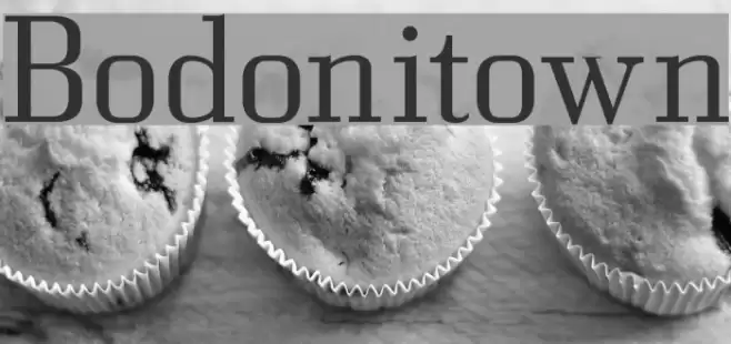 Bodonitown Font examples