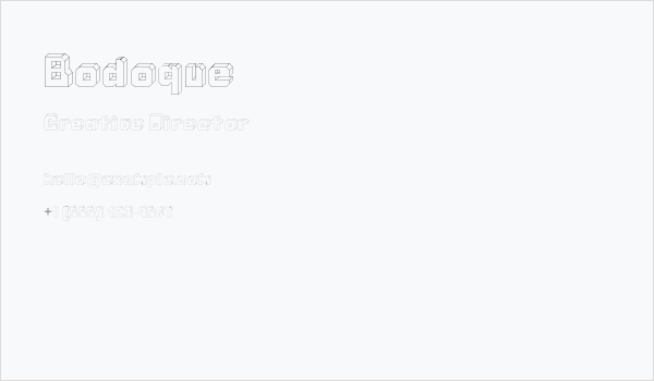 Bodoque Business Card