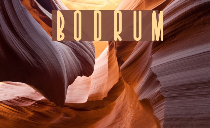 Bodrum Font examples
