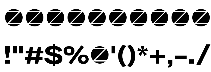 Body Grotesque Large Trial Bold Font OTHER CHARS