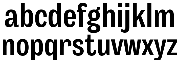 Body Grotesque Slim Bold Font LOWERCASE