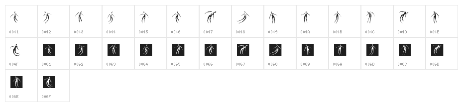 Body Moving Regular Character Map
