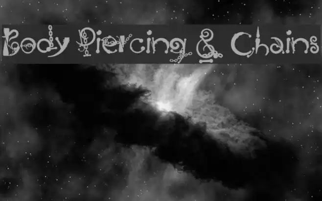 Body Piercing & Chains Font examples