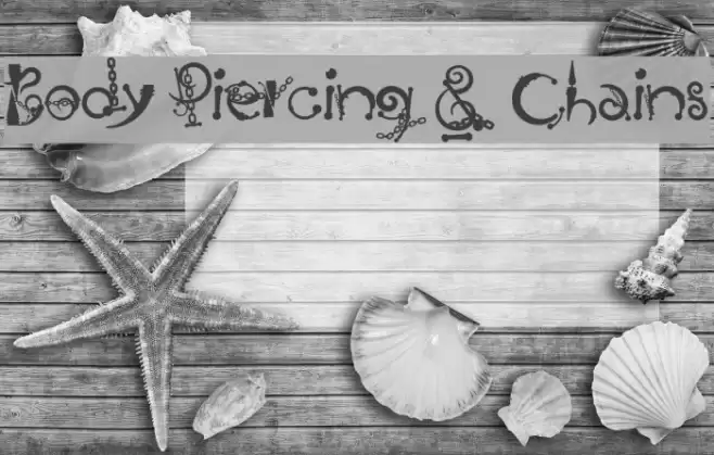 Body Piercing & Chains Font examples