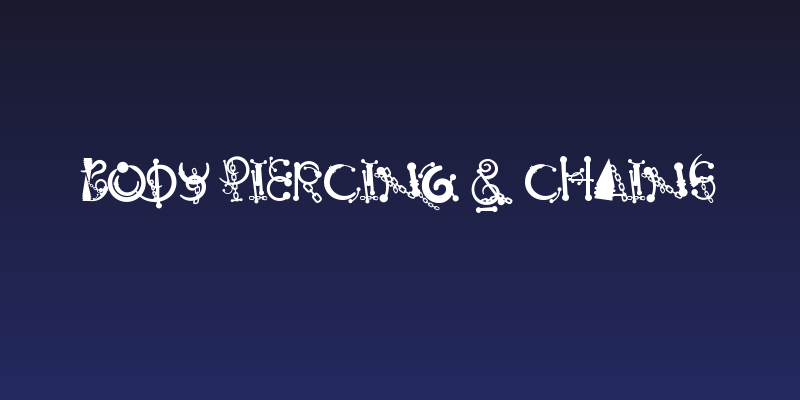 Body Piercing & Chains Social Header
