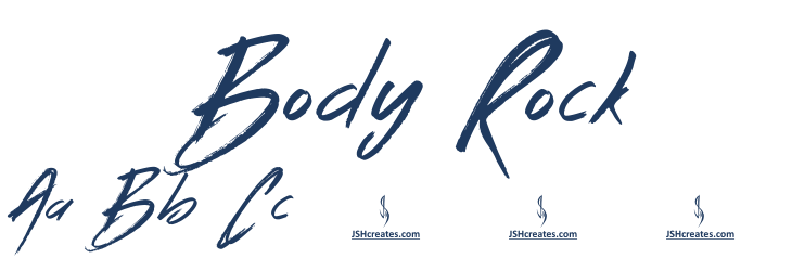 Body Rock Font Preview
