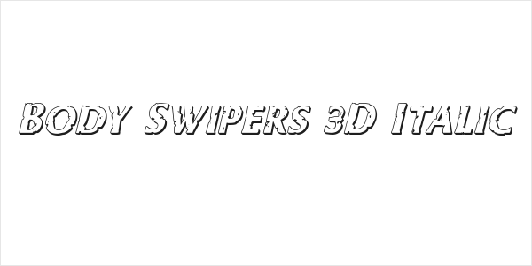 Body Swipers 3D Italic Logo