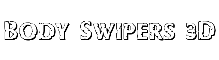 Body Swipers 3D Font