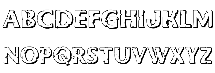 Body Swipers 3D Font LOWERCASE