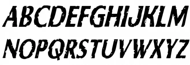 Body Swipers Condensed Italic 字体 大写