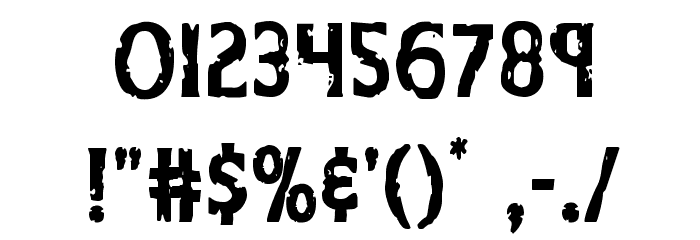 Body Swipers Condensed Font OTHER CHARS