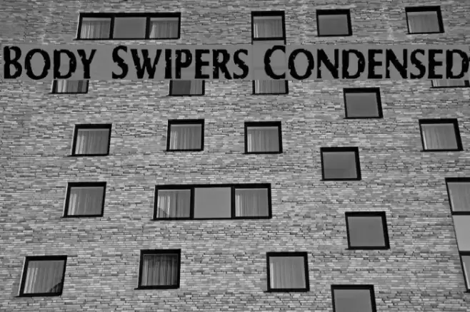 Body Swipers Condensed Font examples