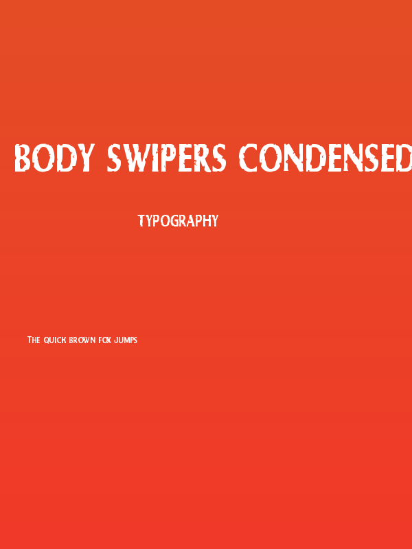 Body Swipers Condensed Poster