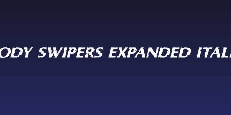 Body Swipers Expanded Italic Social Header