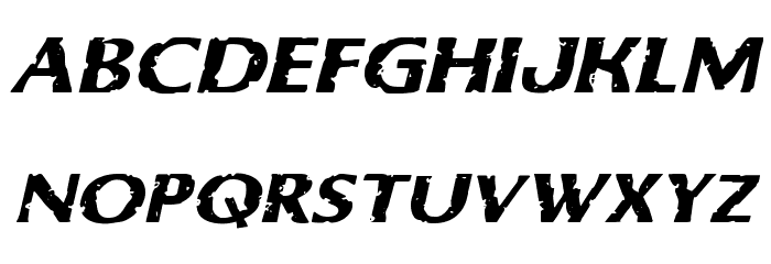 Body Swipers Expanded Italic Font LOWERCASE