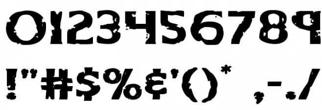 Body Swipers Expanded Font OTHER CHARS