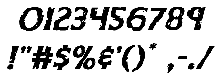 Body Swipers Italic Font OTHER CHARS