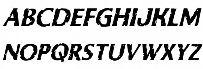 Body Swipers Italic Polices MAJUSCULES