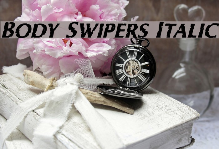 Body Swipers Italic Font examples