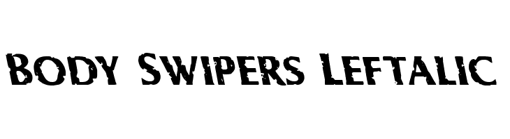 Body Swipers Leftalic Font