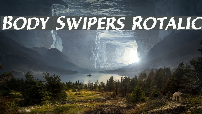 Body Swipers Rotalic Font examples