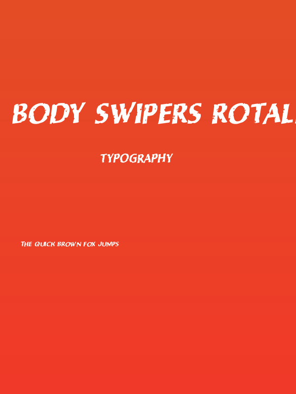 Body Swipers Rotalic Poster