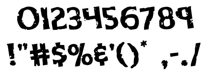 Body Swipers Rotated Font OTHER CHARS