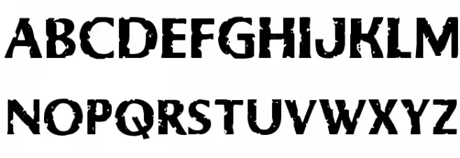 Body Swipers Staggered Шрифта ВЕРХНИЙ
