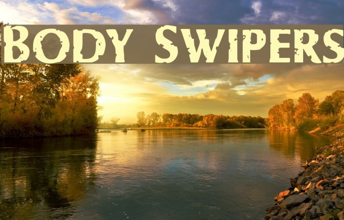 Body Swipers Font examples