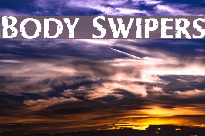 Body Swipers Font examples