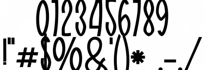 Body charms Regular Font OTHER CHARS