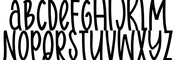 Body charms Regular Font LOWERCASE