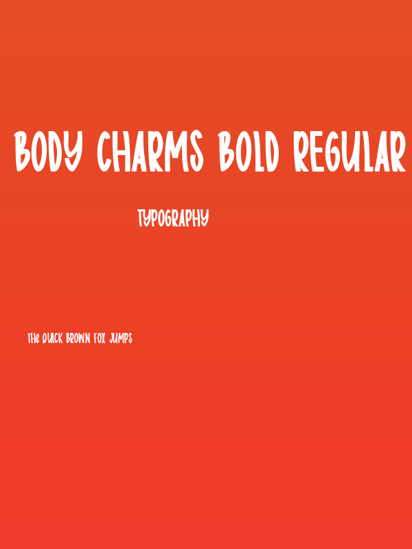 Body charms bold Regular Poster