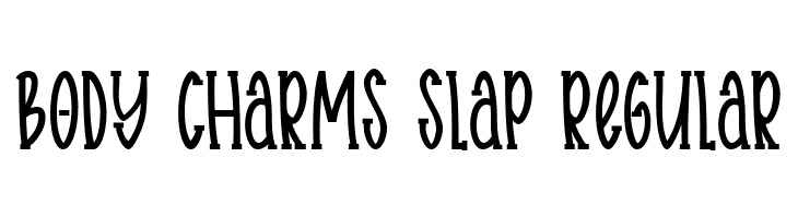 Body charms slap Regular  Скачать бесплатные шрифты