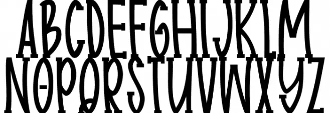 Body charms slap Regular Font Litere mari