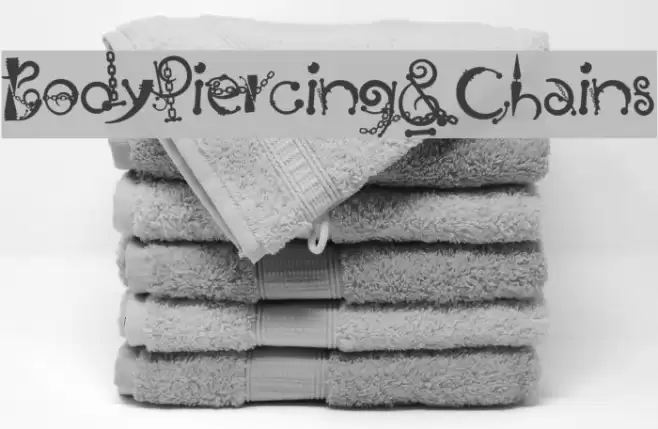 BodyPiercing&Chains Font examples