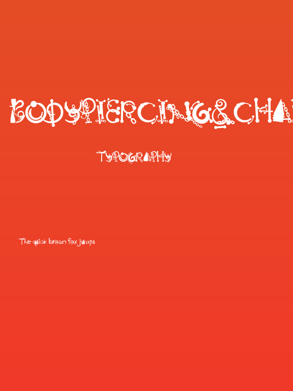 BodyPiercing&Chains Poster