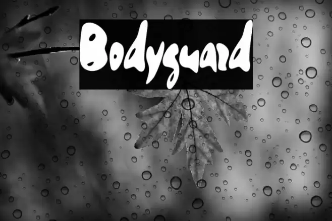 Bodyguard Font examples