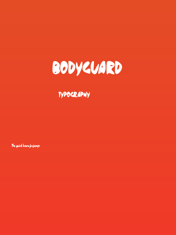 Bodyguard Poster
