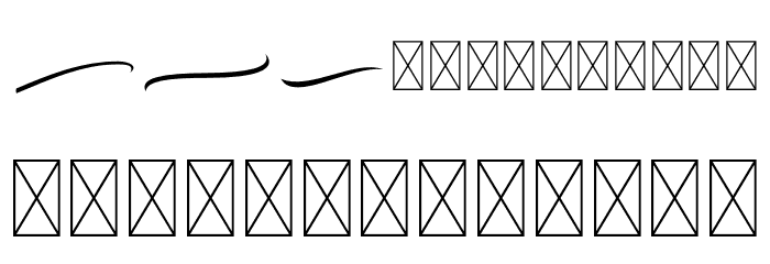 Bodytrack Swashes Font LOWERCASE