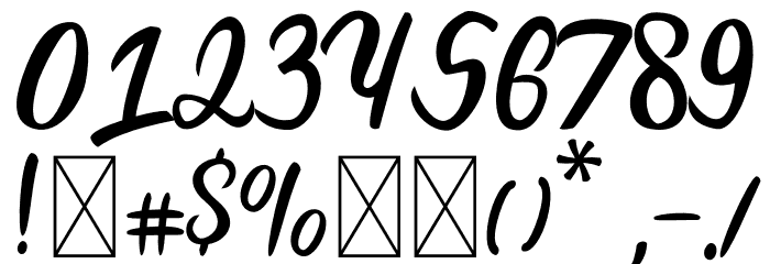 Bodytrack Font OTHER CHARS