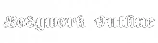 Bodywork-Outline  Descarca Fonturi Gratis