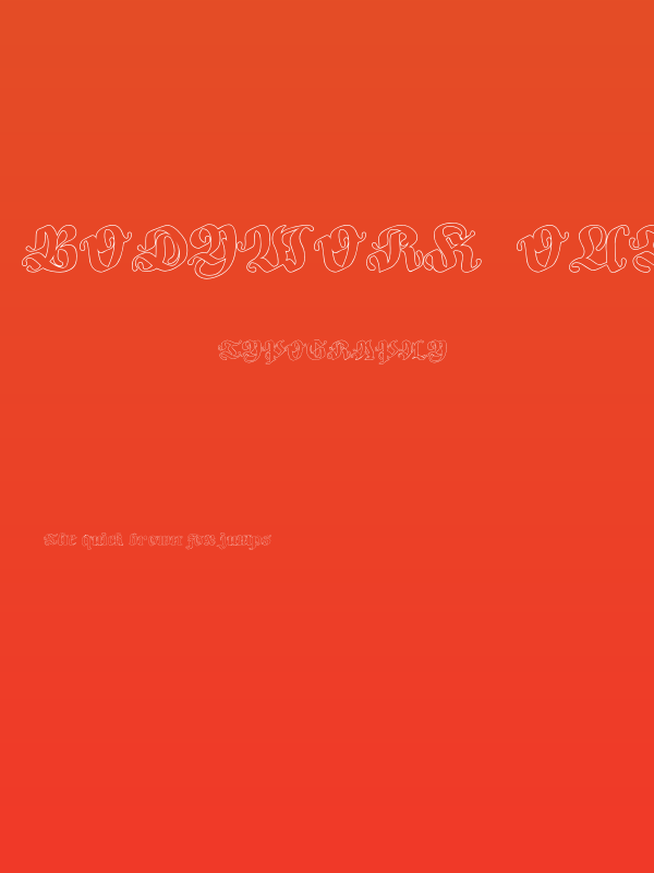 Bodywork-Outline Poster