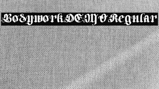 BodyworkDEMO-Regular Fuentes examples