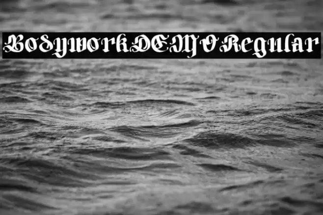 BodyworkDEMO-Regular Fuentes examples