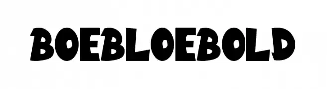 Boebloe Bold  Frei Schriftart Herunterladen